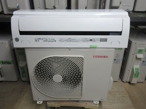 K04150　東芝　中古エアコン　主に6畳用　冷房能力　2.2KW ／ 暖房能力　2.2KW