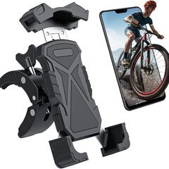 自転車 スマホホルダー 原付 片手操作 360度回転 脱落防止 ...