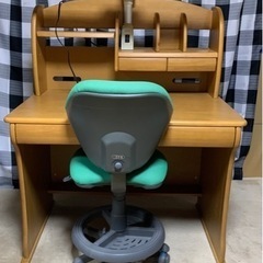 取引完了しました！　くろがね学習机　椅子　