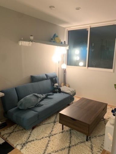 収納抜群テーブル　ニトリ