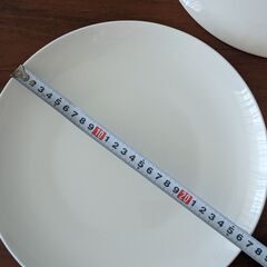 直接お取引　26.5cm 白 プレート 洋食器 白い皿 2枚 丸皿 ホワイト 大皿の画像