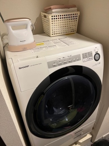 ドラム式洗濯乾燥機　ES-S7C-WR (ホワイト系・右開き)