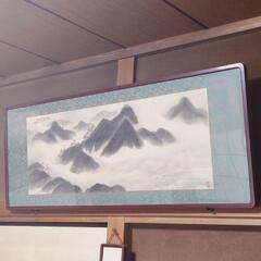 (和室の欄間に飾る)欄間額と絵(水墨画？)