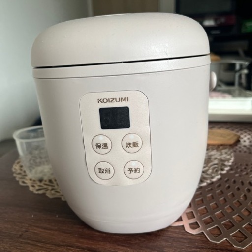 コイズミ　1人用炊飯器