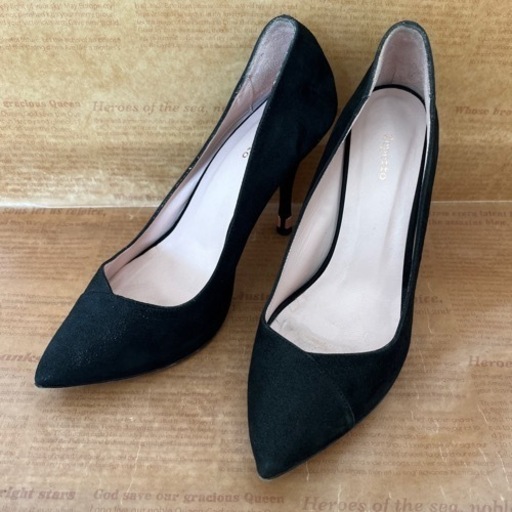 レペット スエードポインテッドトゥフラットシューズ サイズ39 repetto