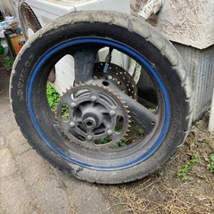 YAMAHA XJR400 4HM リアホイール　旧車　絶版　ヤマハの画像