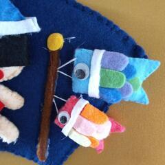 五月人形＆こいのぼり壁飾りの画像