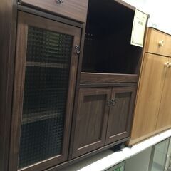 ジモティ来店特価!!!　キッチンカウンター　リビンズ　ブラウン　...