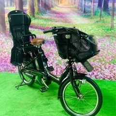 ➃ 4947子供乗せ電動アシスト自転車ヤマハ3人乗り20インチ