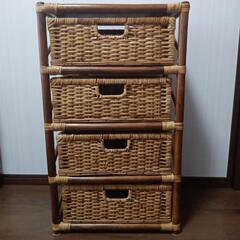 アンテック藤チェスト４段