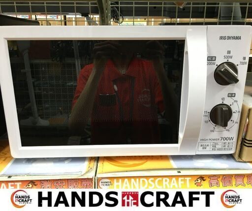 アイリス　IMB-T176-6-W　電子レンジ　2019年製　中古品　【ハンズクラフト宜野湾店】
