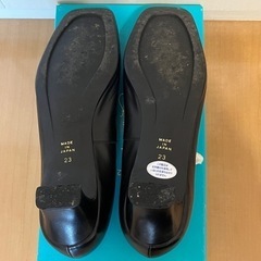 フォーマルシューズ レディース 黒  23cm 冠婚葬祭 入学 入社の画像