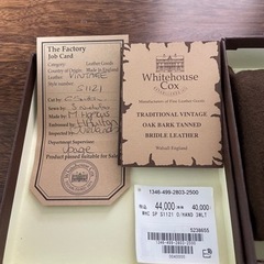 【別注】＜Whitehouse Cox＞ S1121 ONE HAND 3FALL/ウォレットの画像