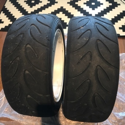 P1Racing 15インチ　ホワイトA050 195 50 15 Mコンパウンド付4本