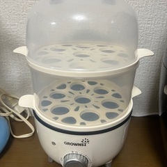 ほぼ新品　スチームクッカー ゆで卵メーカー 蒸し器 フードスチーマー 