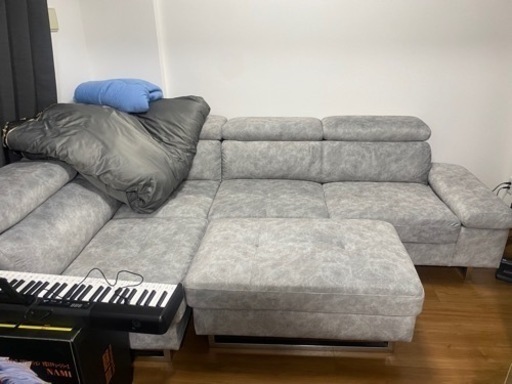 福岡市内配達無料　カウチソファ　良品中古