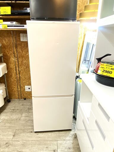 AQUA/アクア 2ドア 冷蔵庫 201L(冷凍58L/冷蔵143L) ホワイト 白 AQR-20J★買取帝国 志木店
