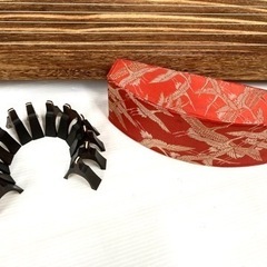 SOLD OUT！引き取り歓迎！◆和琴◆13弦琴 美品 全長183cm 琴柱／口前カバー／丸袋付きの画像