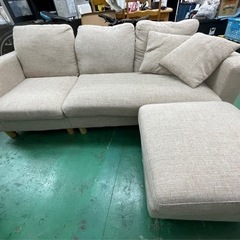 値下げ！【良品】オットマン付きソファ