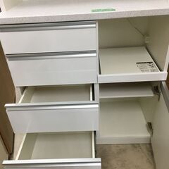 共和産業 シャロー キッチンボード モイス加工(スチームオーブン対応) フルオープンレール キッチン収納 キッチンボード システムキッチンボード 幅90cm 日本製 国産 おしゃれ クリーニング済 堺市【ジャングルジャングル石津店】石津店