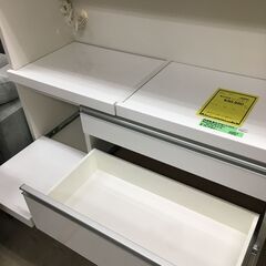 値下げしました!! 松田家具 キッチンボード モイス加工(スチームオーブン対応) スロークローズレール対応 キッチン収納 キッチンボード システムキッチンボード 幅118cm 日本製 国産 おしゃれ クリーニング済 堺市【ジャングルジャングル石津店】