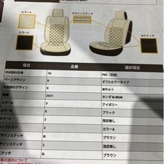 新品　車　N-WGN カスタム　シートカバー　オーダーメイドの画像
