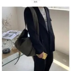 【男/女兼用）　#キャンバス #ワイドショルダーバッグの画像