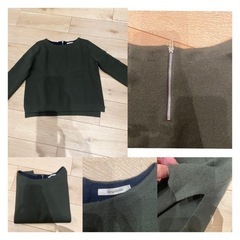 グリーン　マット系　ニット　ユナイテッドアローズ