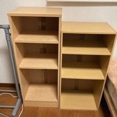 カラーボックス　ブラウン　2つ