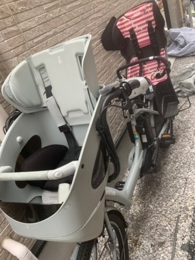 ビッケ電動自転車（前後チャイルドシート・カゴ付き）