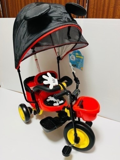未使用品　カーゴサンシェード　ミッキーマウス　三輪車