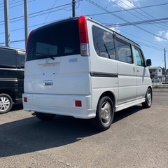 車検2年付き バモス ターボ 人気のパールホワイト カスタムベースUSDMの画像