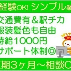 土日祝休み｜時給1,000円+交通費有｜服装髪色も自由 トランス...