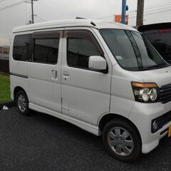 アトレーワゴン!後期カスタムＲＳターボ.ナビ、テレビ、ETC