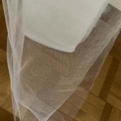 お話し中　白ソフトチュール　反物　