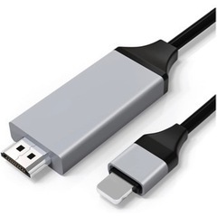 HDMIケーブル iphone hdmi変換ケーブル 2m の画像