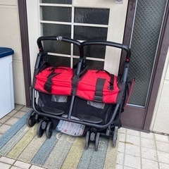 二人乗り　双子　ベビーカーの画像