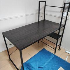 【棚2段+机】ニトリ 収納棚付きデスク