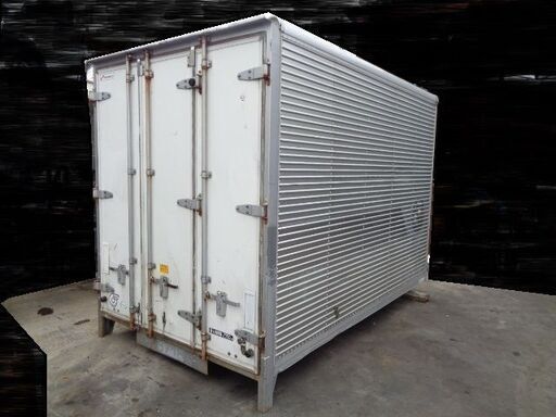 トラックコンテナ 箱 2ｔ3200x1860x2350 アルミバン 冷凍冷蔵 倉庫 物置 ガレージ 愛媛より