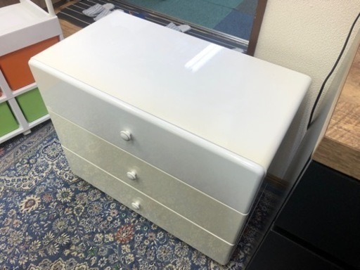 【リサイクルサービス八光】幅75㎝　ドウシシャ　3段チェスト75W　MU7560W