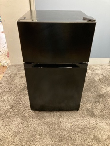 ◼️【現状品】オーヤマ  2ドア冷蔵庫 PRC-B092D-B 1 87L 2021年製