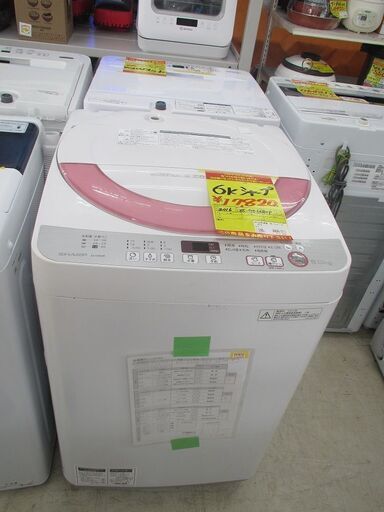 ID:G60330733　シャープ　全自動洗濯機６ｋ