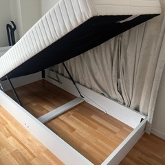 収納付きシングルベット　28.31引き取れる方！の画像