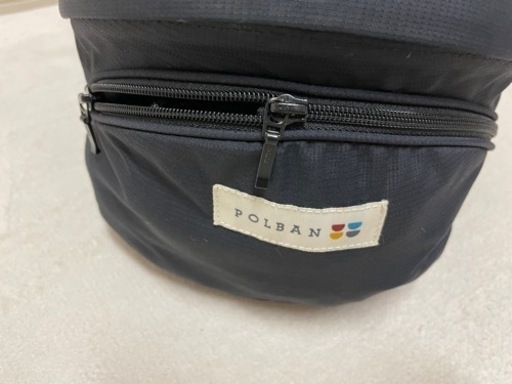 【美品】ポルバン　ベビーヒップシート　リップストップブラック