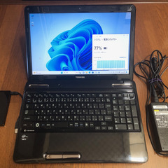 東芝製 Corei7＋SSD＋8GB＋大画面ノートパソコン＆Wi...