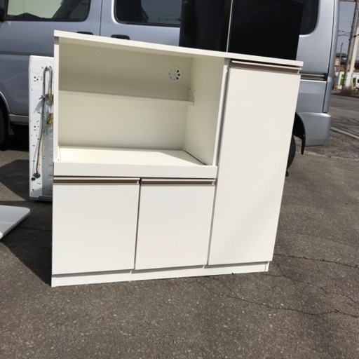 美品(^^)幅90cm  ニトリ レンジ台 フォルムN RE9090 WH