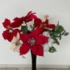 クリスマス　ポインセチア等　9本