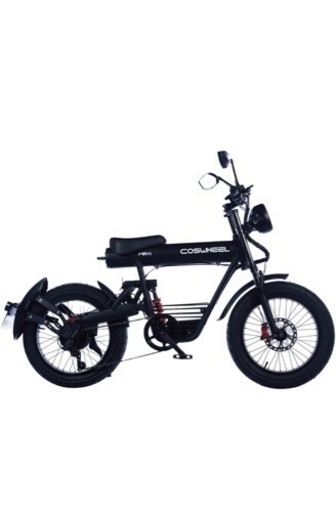 【値下げ致しました】COSWHEEL MIRAI S 500w 原付一種 モデル 電動バイク フル電動自転車 電動アシスト 自転車 の3WAY (マットブラック)