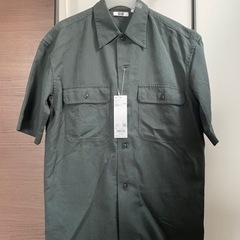 新品タグ付き　ユニクロ U オーバサイズ　ワークシャツ　S