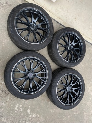 RAYS HOMURA 19x8.5J 245/45/19 レイズ　ホムラ